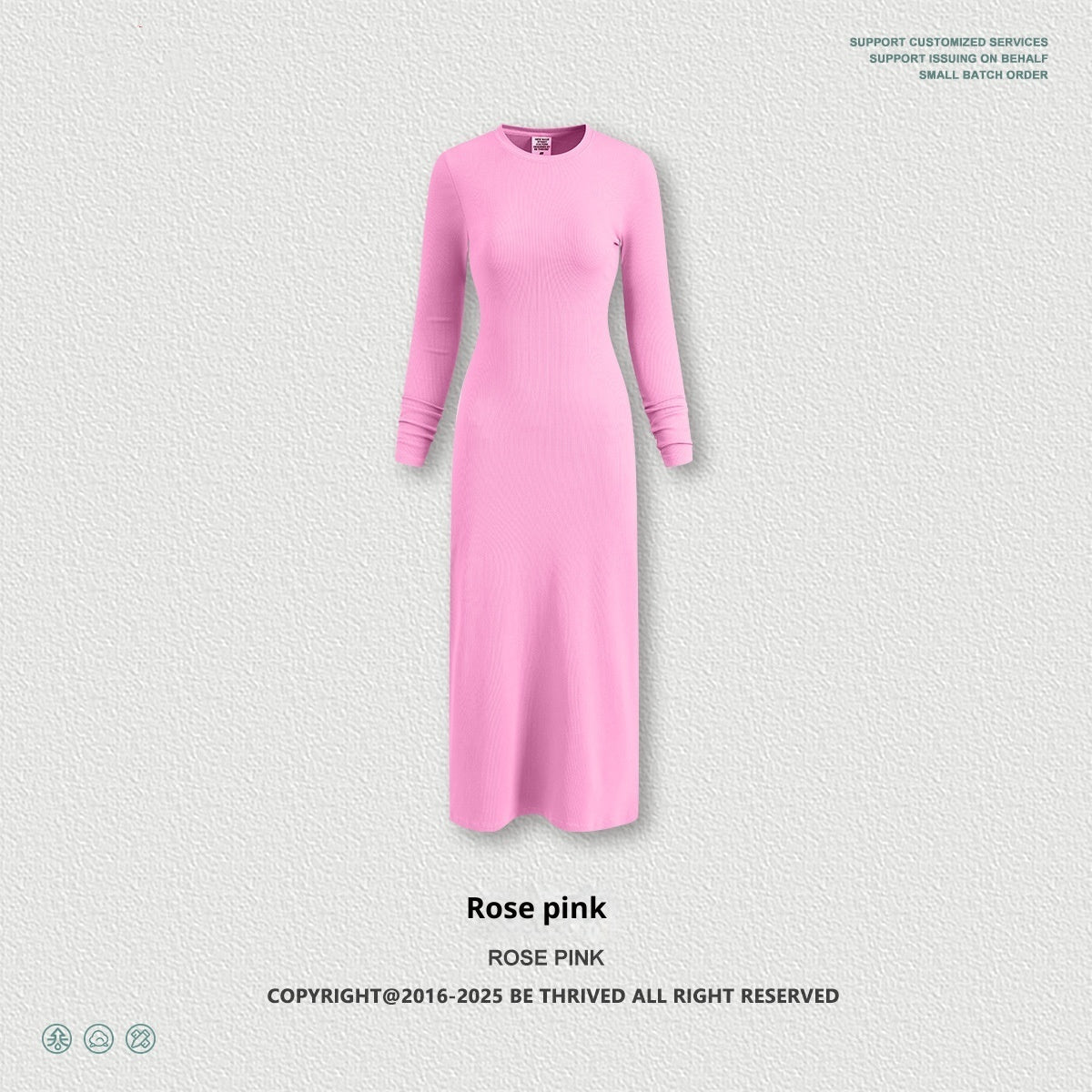 Robe Fourreau Fendue à Manches Longues pour Femme - BMYANY