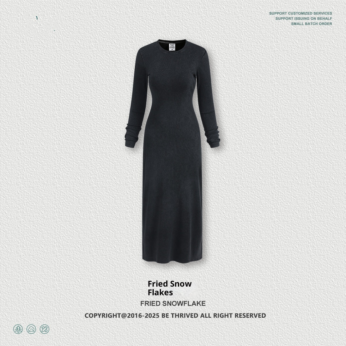 Robe Fourreau Fendue à Manches Longues pour Femme - BMYANY