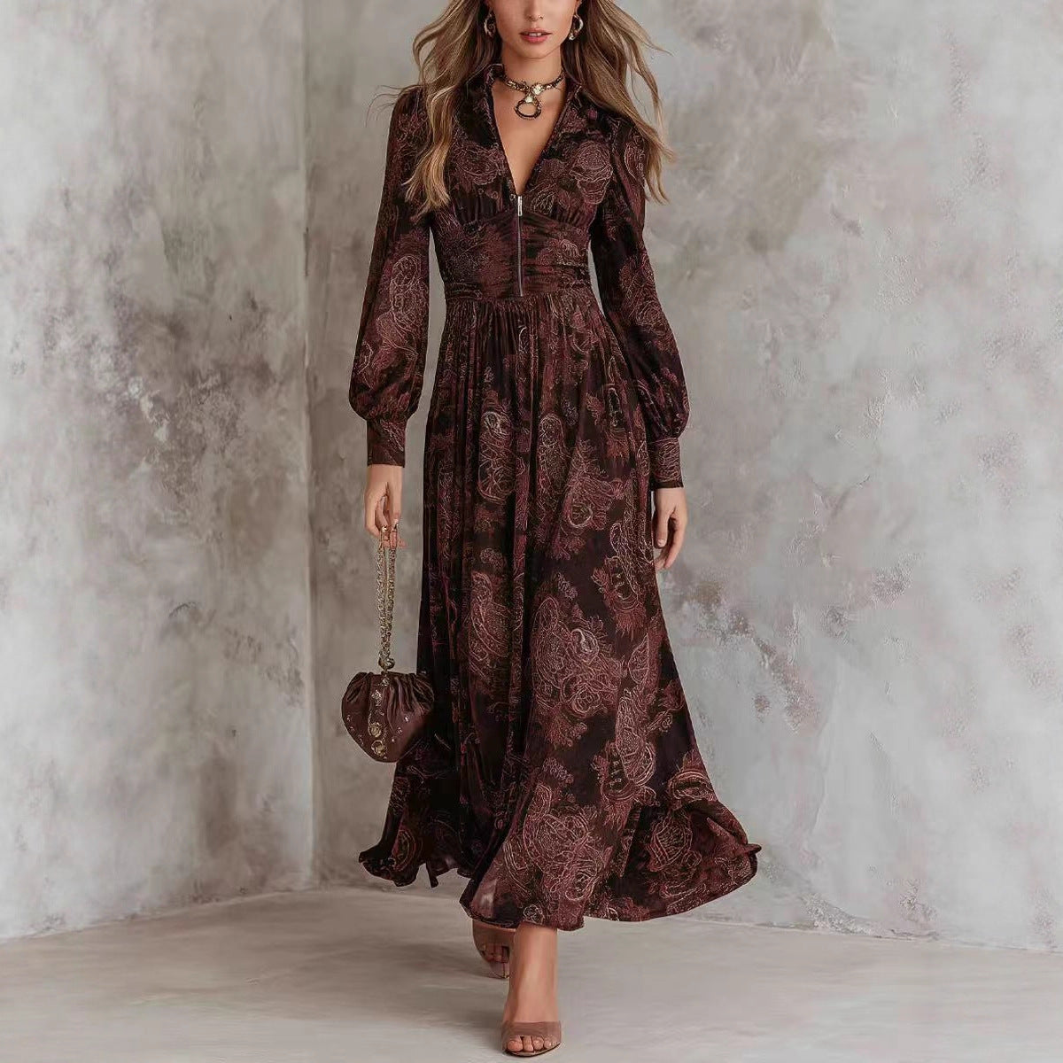 Robe Imprimée Haut de Gamme Tendance Femme - BMYANY