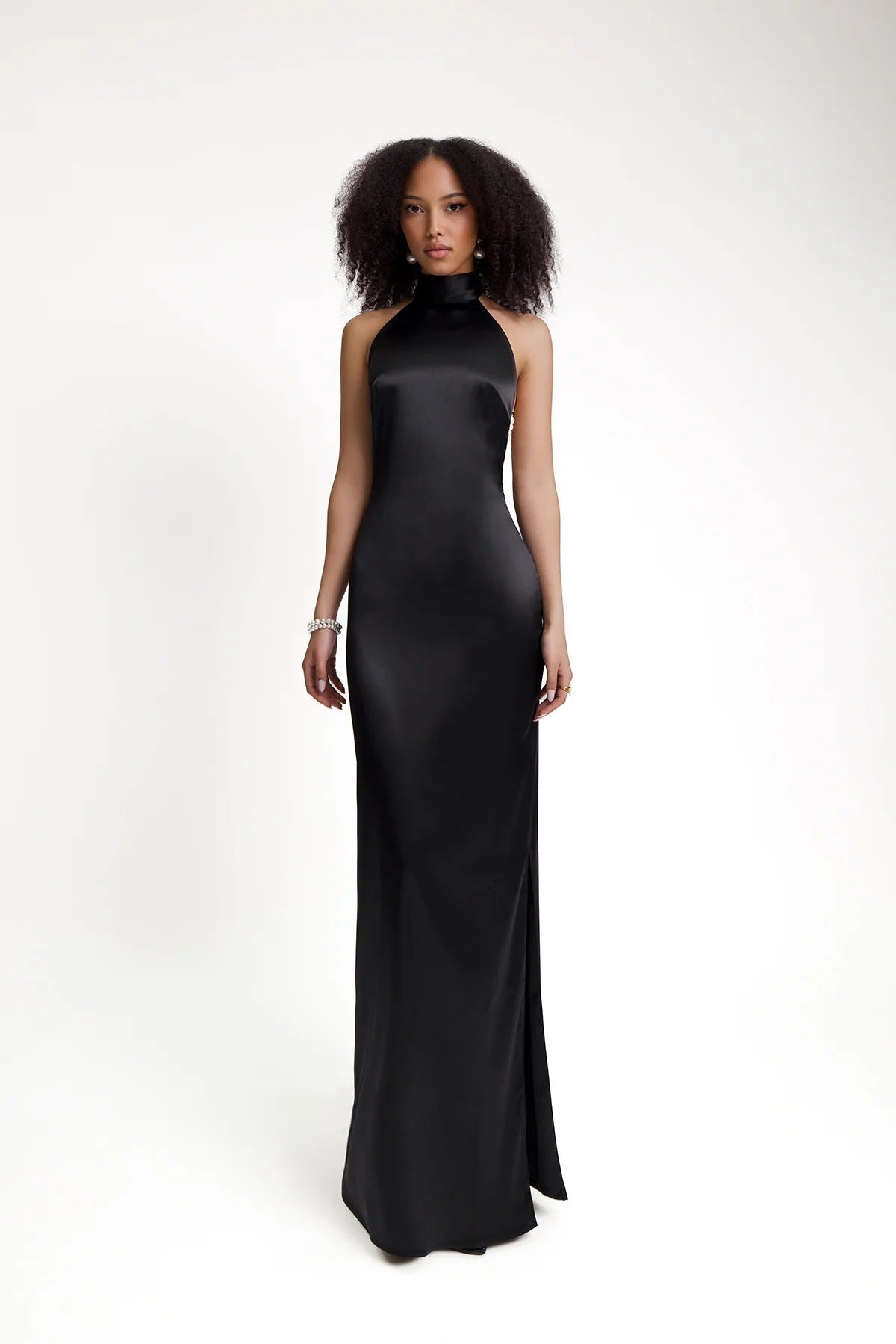 Robe Soirée Fourreau Dos Nu Perles Pour Femmes - BMYANY