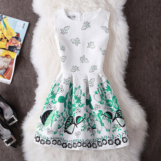 Robe imprimée mode femme printemps été style européen - BMYANY