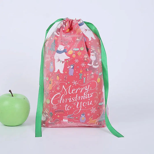 Sac Cadeau Noël avec Cordon de Serrage - BMYANY