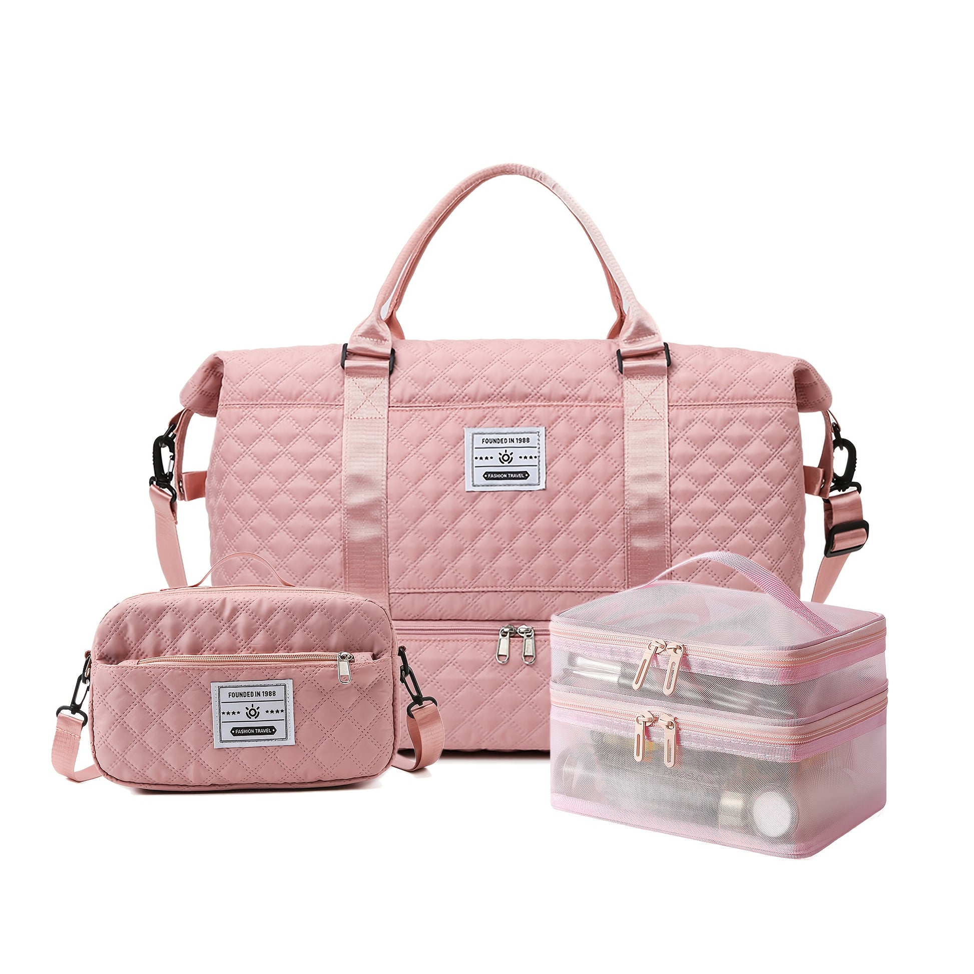 Sac de sport 1pc/3pcs voyage grande capacité avec compartiment chaussures - BMYANY