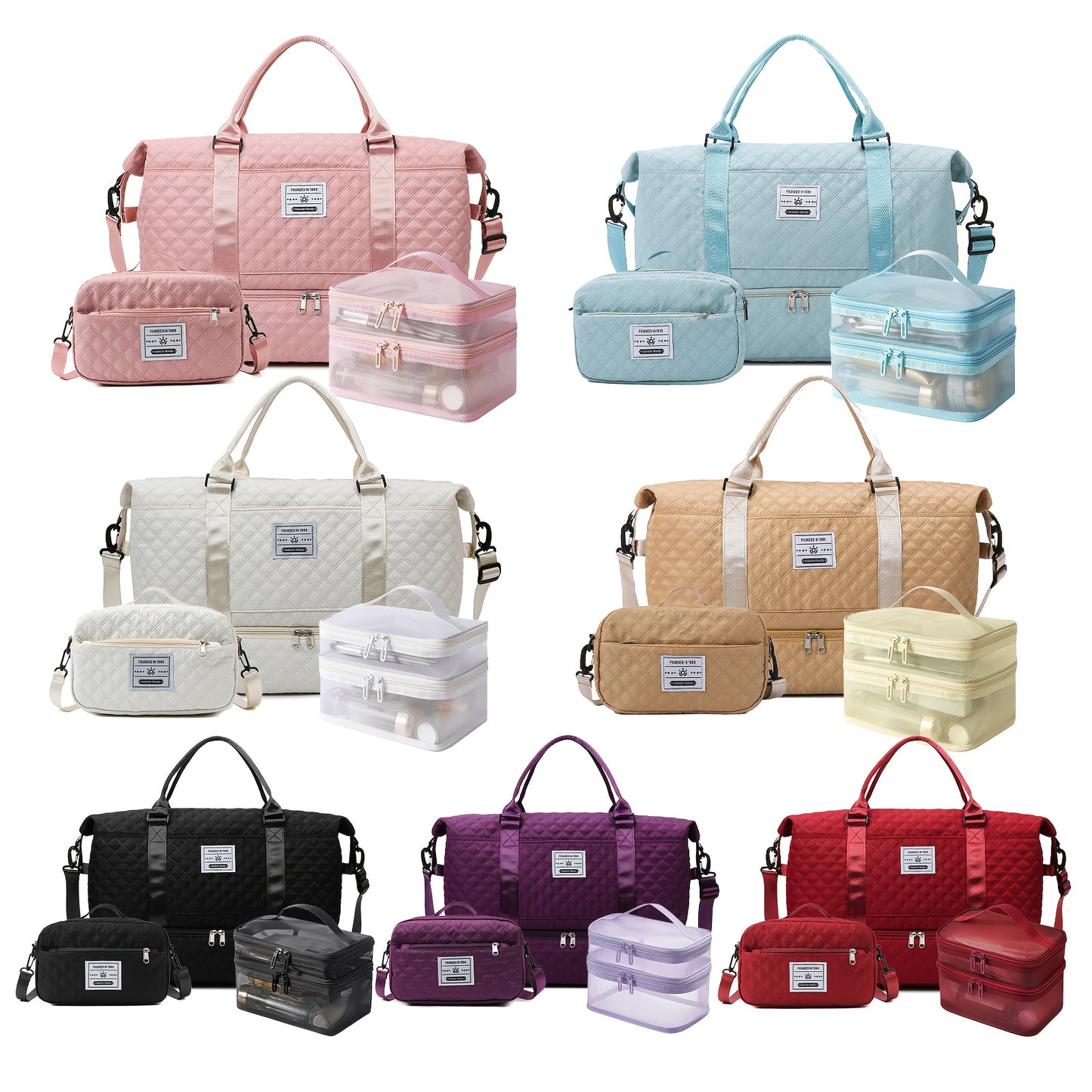 Sac de sport 1pc/3pcs voyage grande capacité avec compartiment chaussures - BMYANY