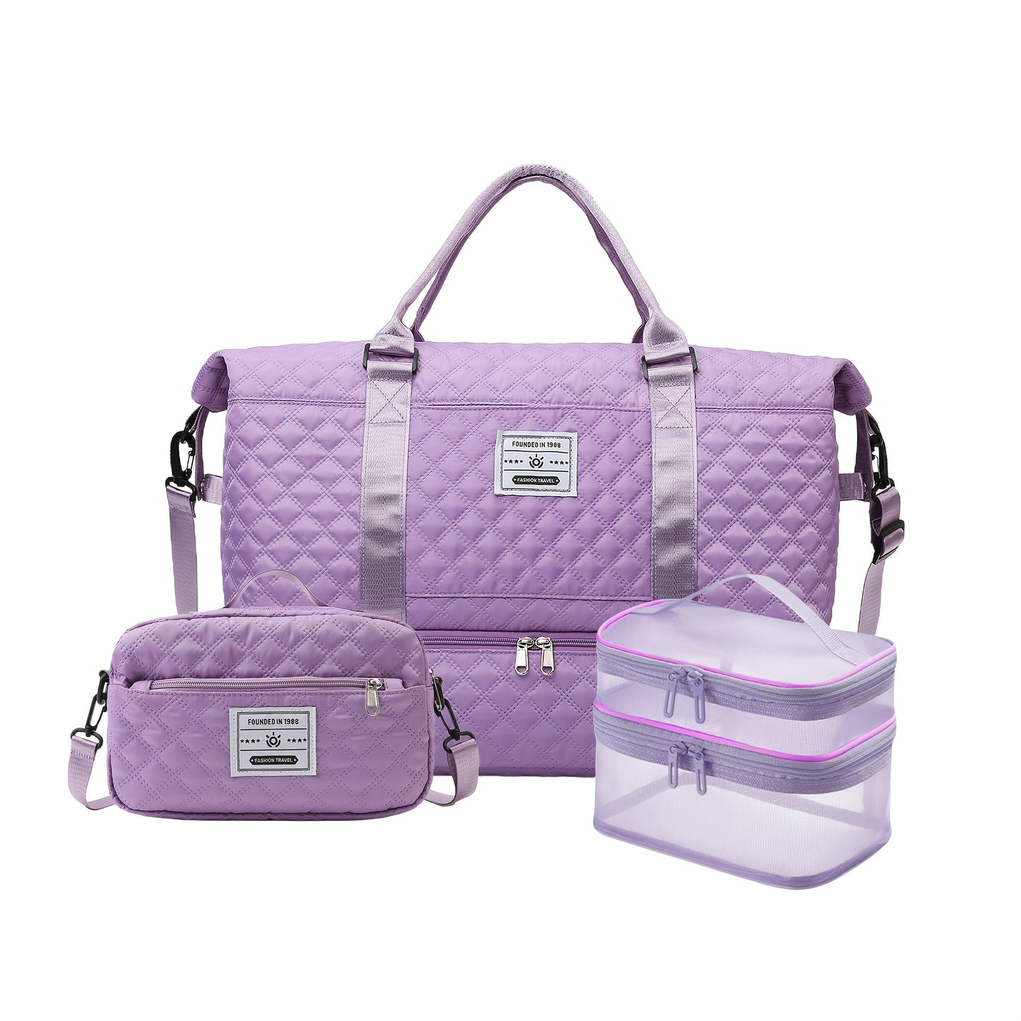 Sac de sport 1pc/3pcs voyage grande capacité avec compartiment chaussures - BMYANY