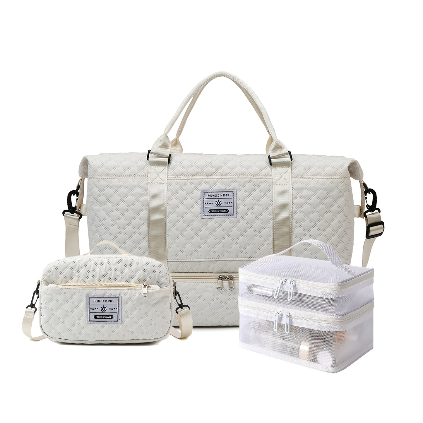 Sac de sport 1pc/3pcs voyage grande capacité avec compartiment chaussures - BMYANY