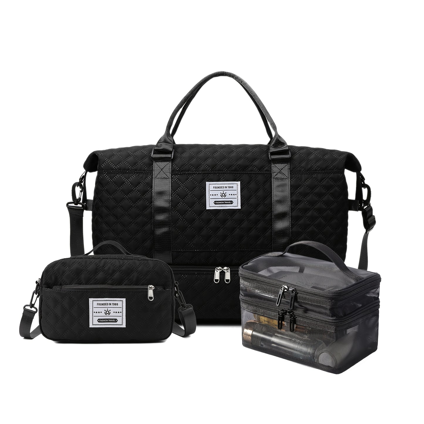 Sac de sport 1pc/3pcs voyage grande capacité avec compartiment chaussures - BMYANY