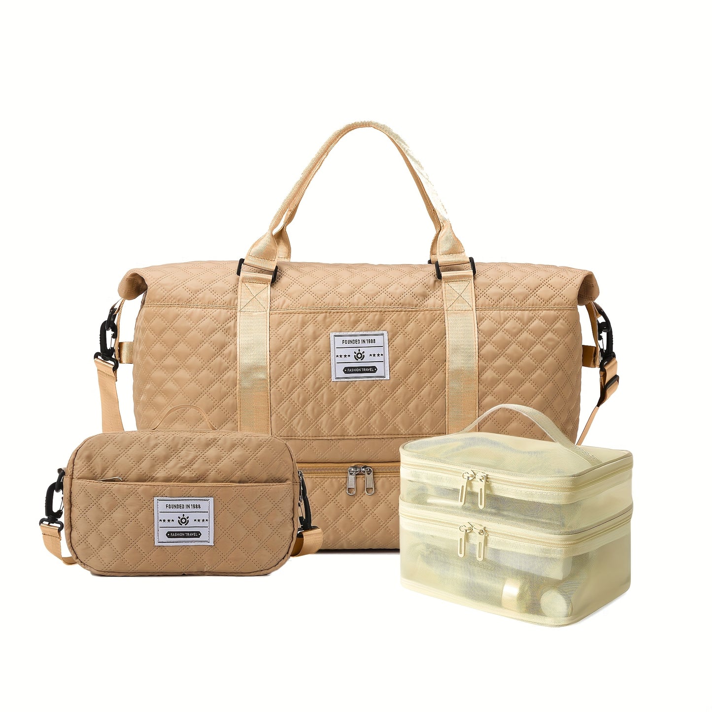 Sac de sport 1pc/3pcs voyage grande capacité avec compartiment chaussures - BMYANY