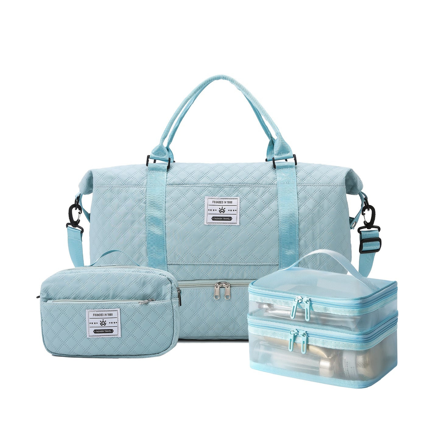Sac de sport 1pc/3pcs voyage grande capacité avec compartiment chaussures - BMYANY
