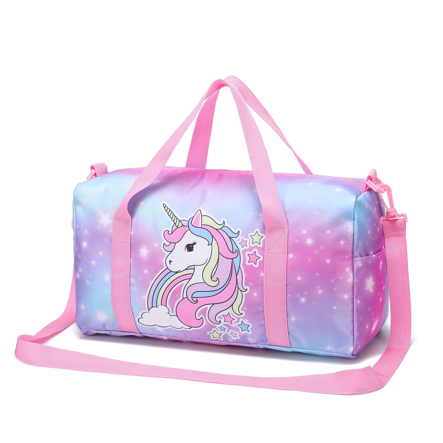 Sac de sport sirène rose - Grande capacité toile imprimé - BMYANY