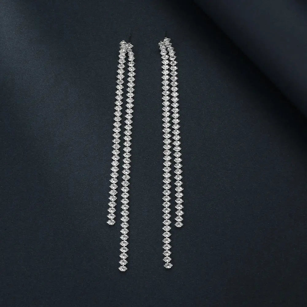 Set Bijoux Mariage Strass | Bracelet Boucles | Motif Cosmique - BMYANY