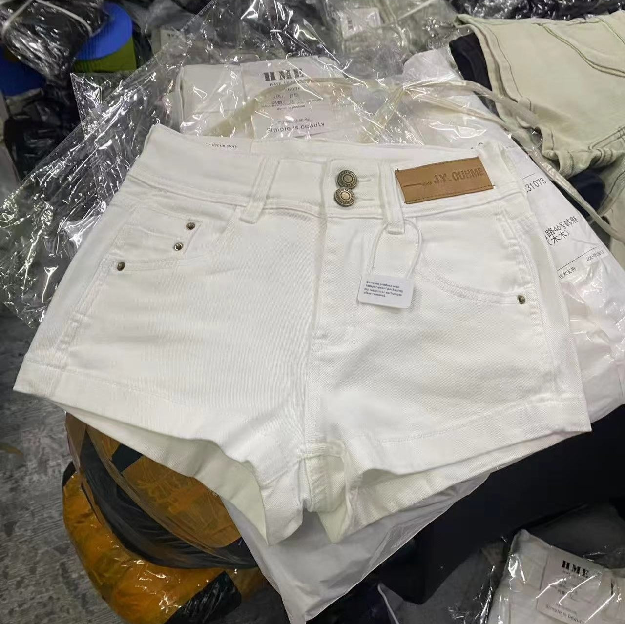 Short en Jean Rétro taille Haute Amincissant - Femme Style Américain - BMYANY