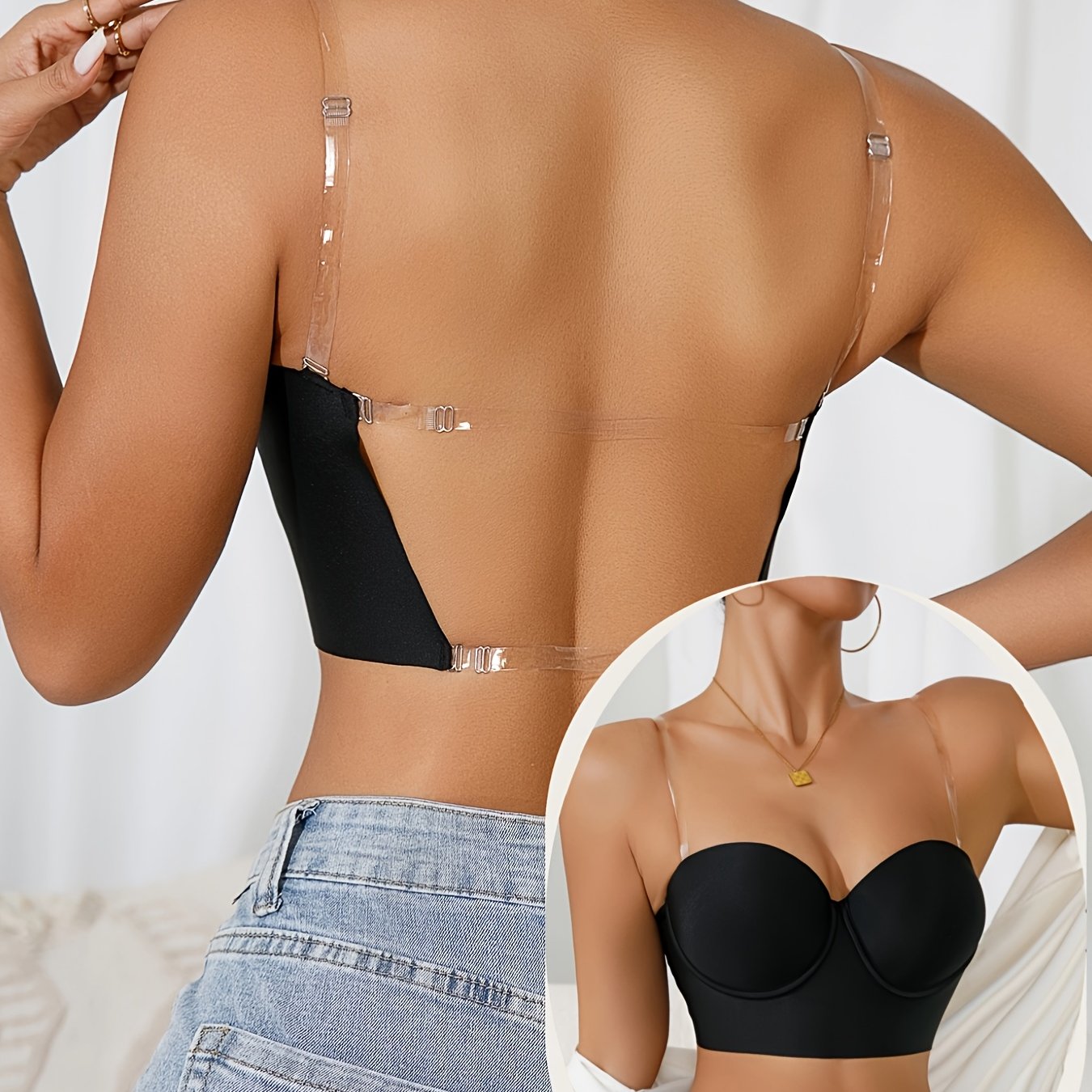 Soutien-gorge Dos Nu Invisible Push-Up - BMYANY