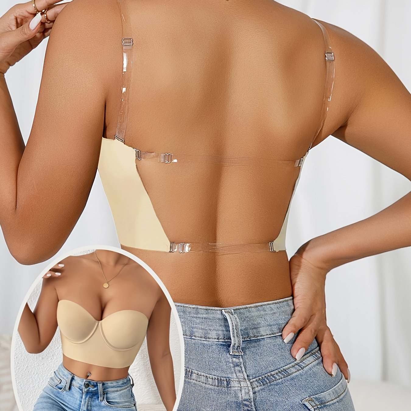 Soutien-gorge Dos Nu Invisible Push-Up - BMYANY