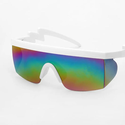 Sports Sunglasses Curved Foot Piece One-piece Real Film Colorful Night Vision UV-proof Sunglasses - BMYANY