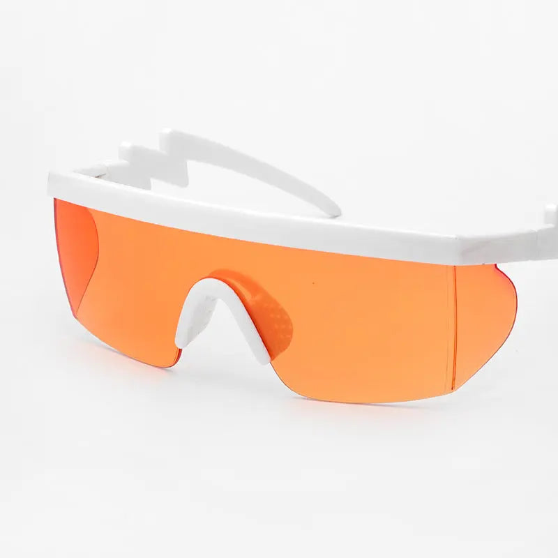 Sports Sunglasses Curved Foot Piece One-piece Real Film Colorful Night Vision UV-proof Sunglasses - BMYANY