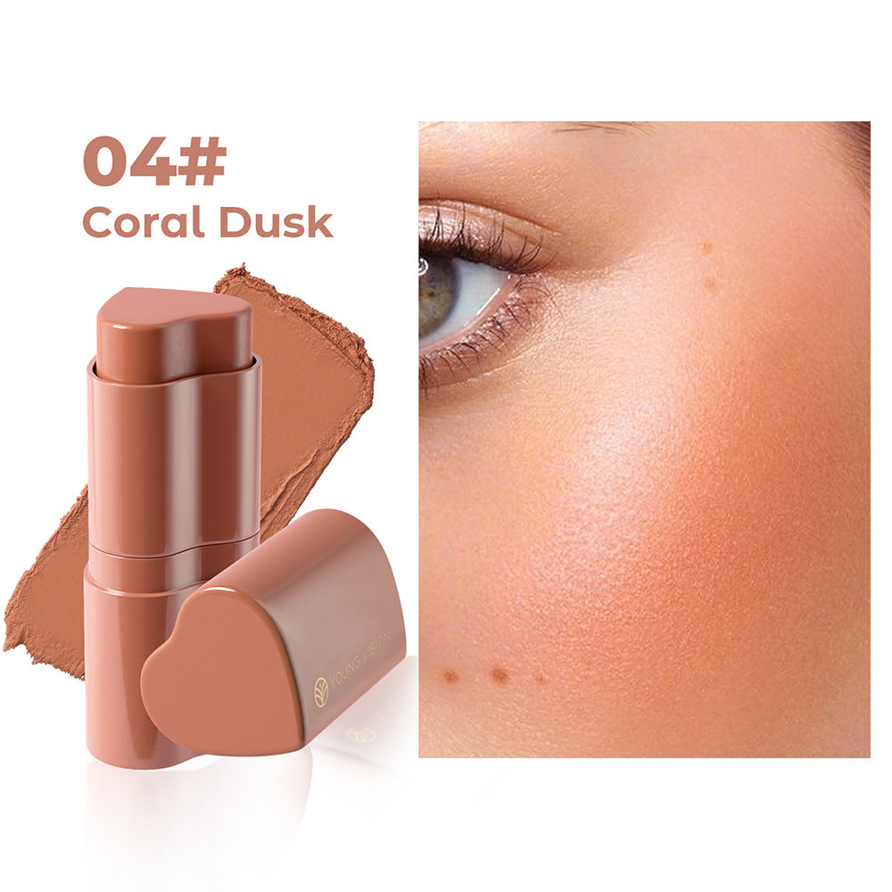 Stick Blush et Contour Cœur 6 Couleurs - Modification Faciale - BMYANY