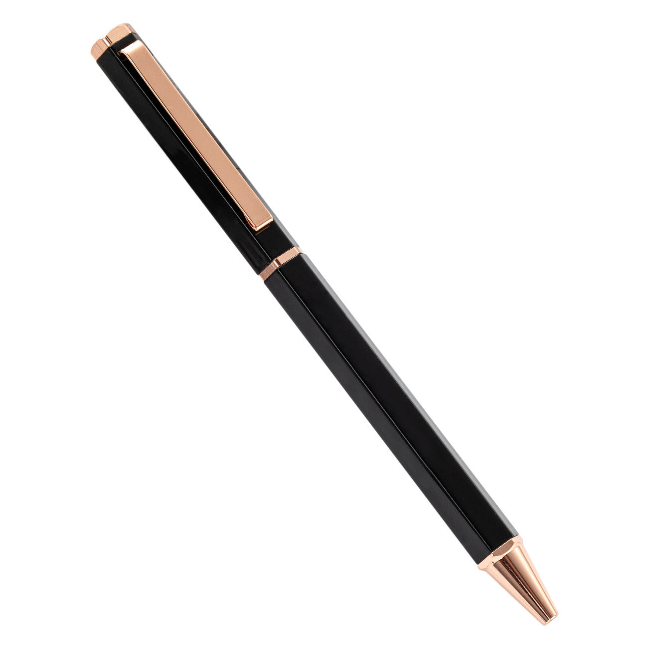 Stylo à Bille Métallique Hexagonal - Design Minimaliste Élégant - BMYANY