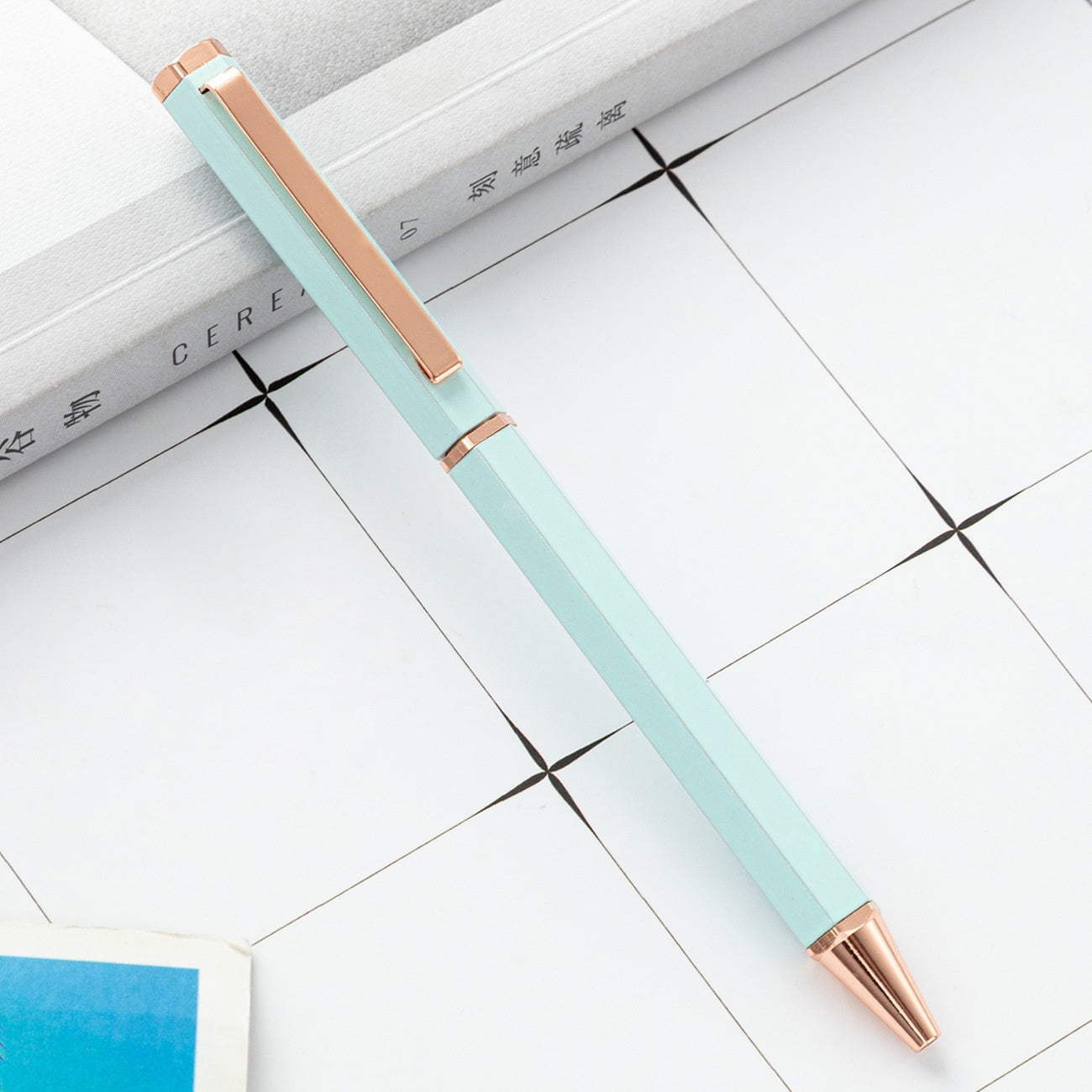 Stylo à Bille Métallique Hexagonal - Design Minimaliste Élégant - BMYANY