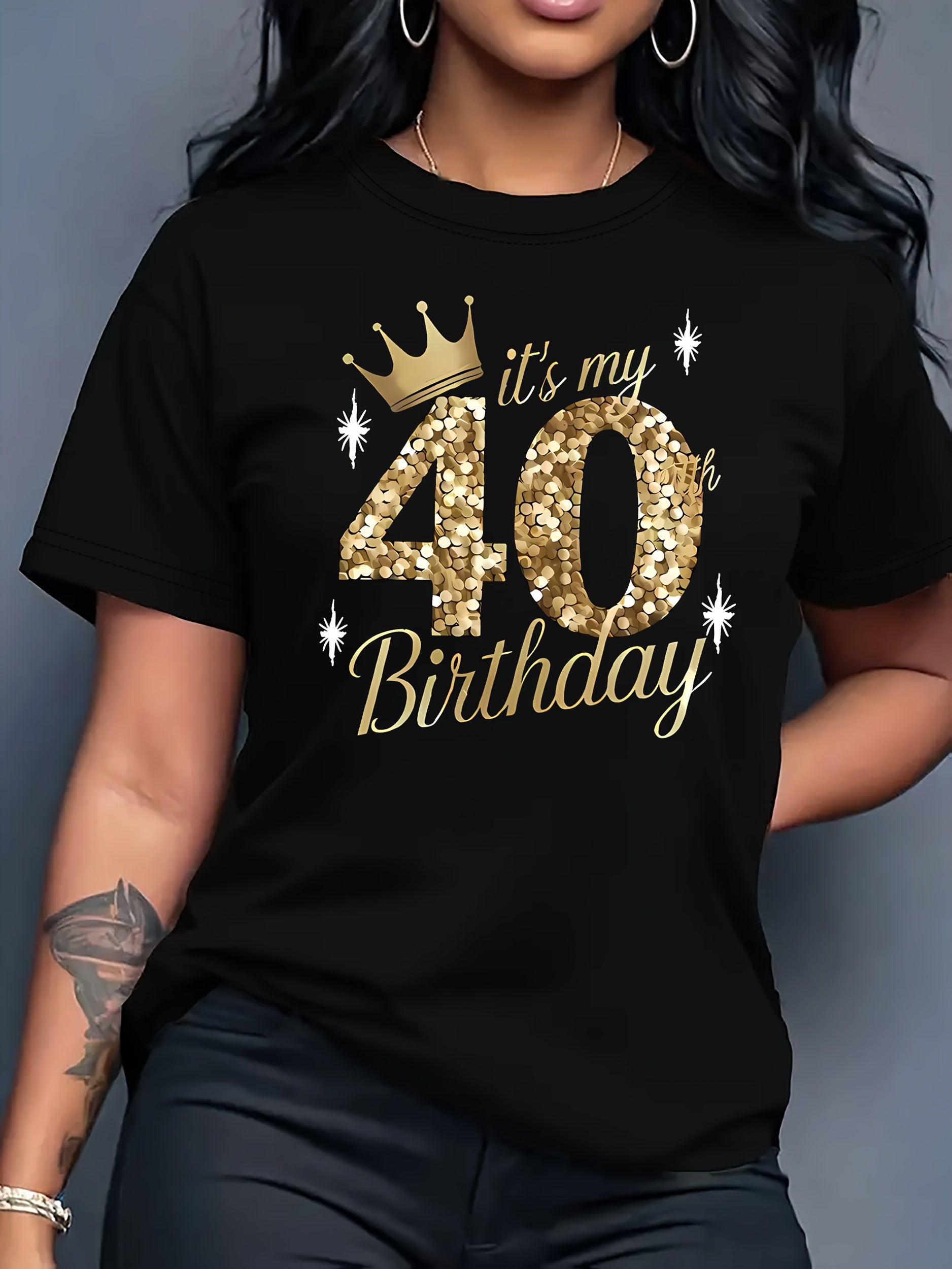 T-Shirt Femme 40e Anniversaire - Col Rond - BMYANY