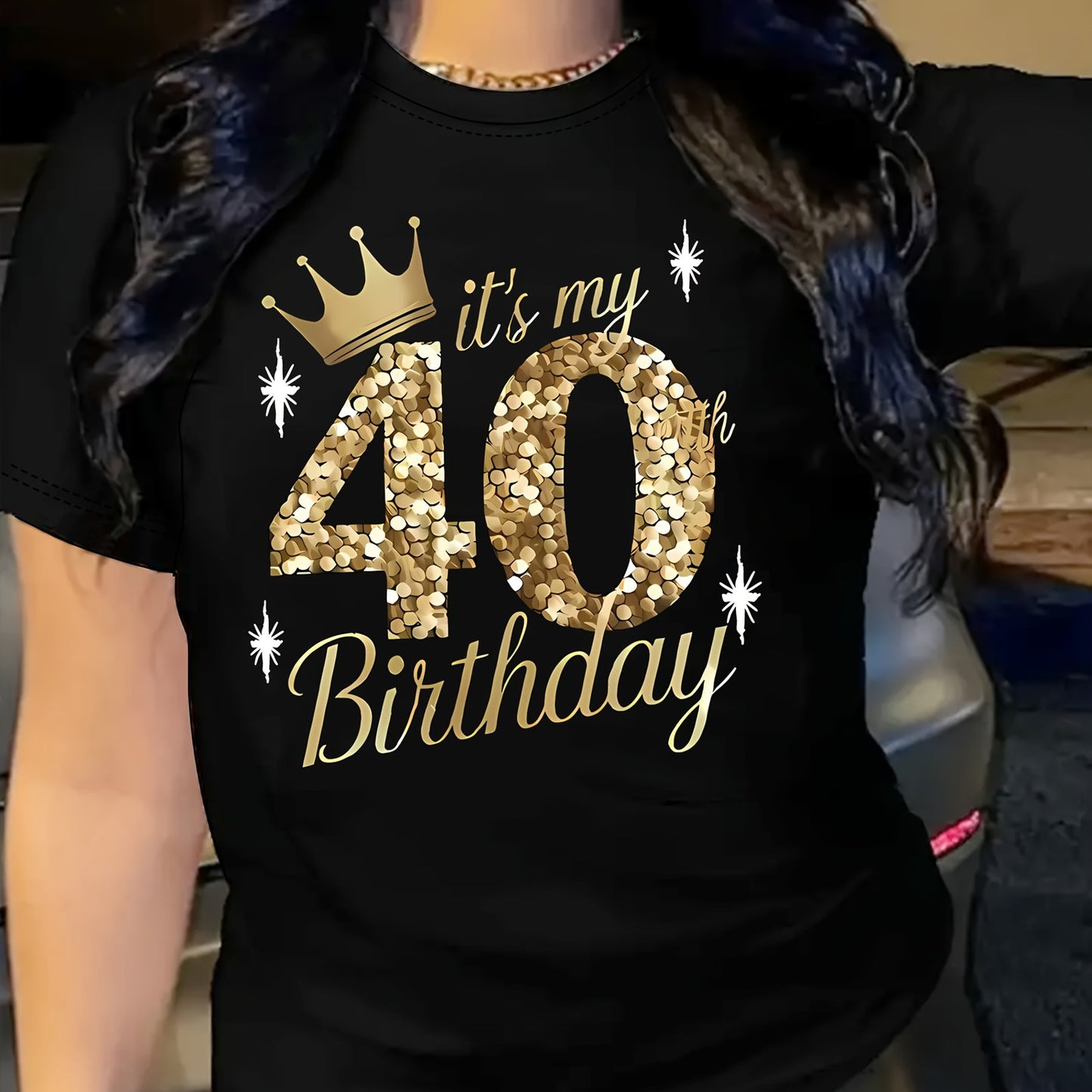 T-Shirt Femme 40e Anniversaire - Col Rond - BMYANY