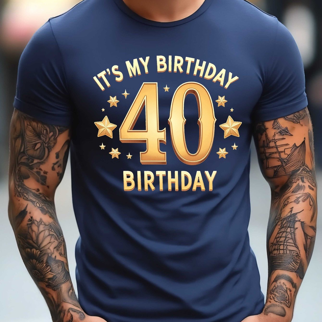 T-Shirt Homme 40e Anniversaire - Col Rond - BMYANY