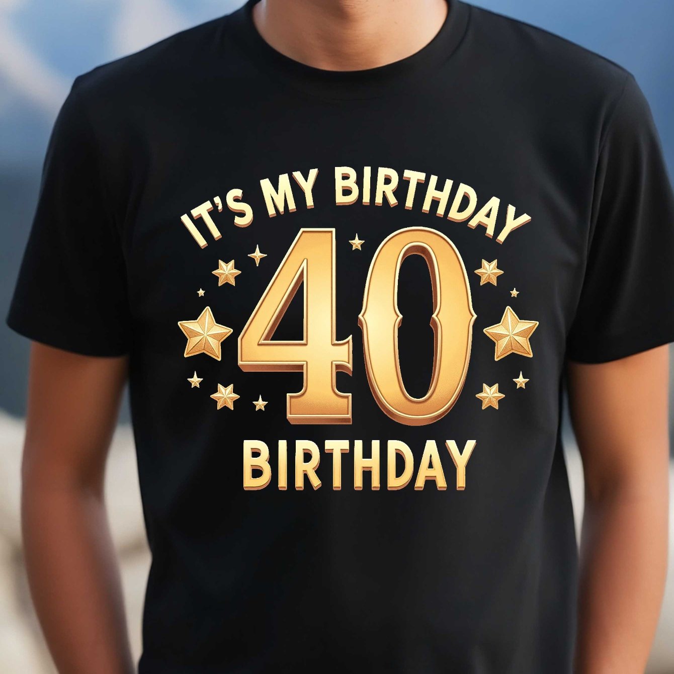 T-Shirt Homme 40e Anniversaire - Col Rond - BMYANY