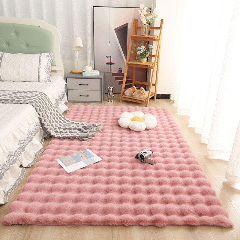 Tapis Moelleux Effet Bulles Style Crème pour Maison - BMYANY