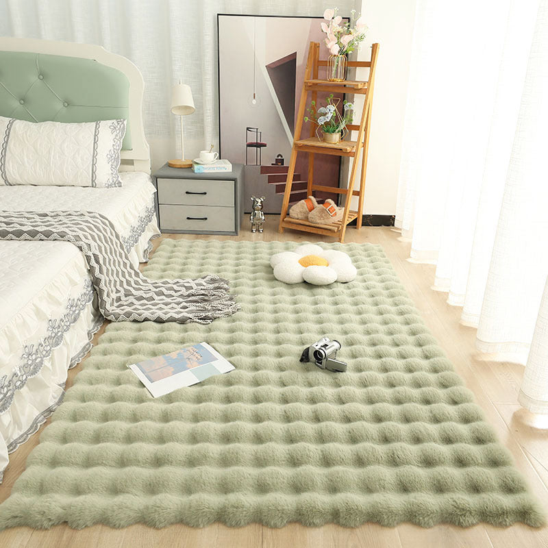 Tapis Moelleux Effet Bulles Style Crème pour Maison - BMYANY
