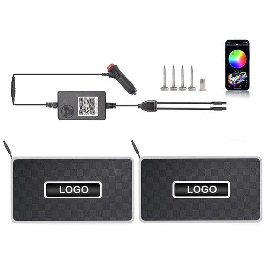 Tapis de Sol Voiture LED RGB Bluetooth - Éclairage d’Ambiance - BMYANY