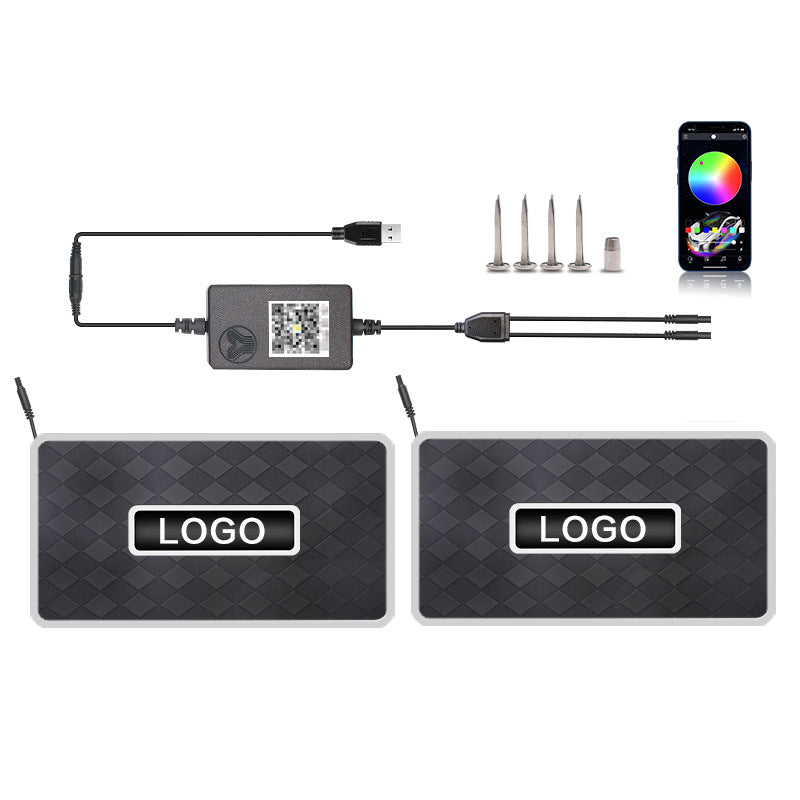 Tapis de Sol Voiture LED RGB Bluetooth - Éclairage d’Ambiance - BMYANY
