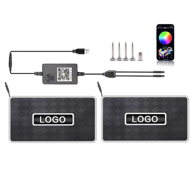 Tapis de Sol Voiture LED RGB Bluetooth - Éclairage d’Ambiance - BMYANY