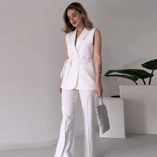 Tenue Femme Élégante Couleur Unie Casual Chic - BMYANY