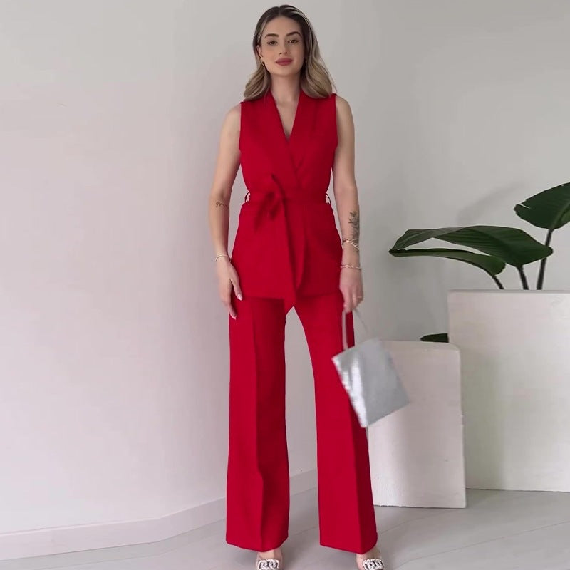 Tenue Femme Élégante Couleur Unie Casual Chic - BMYANY