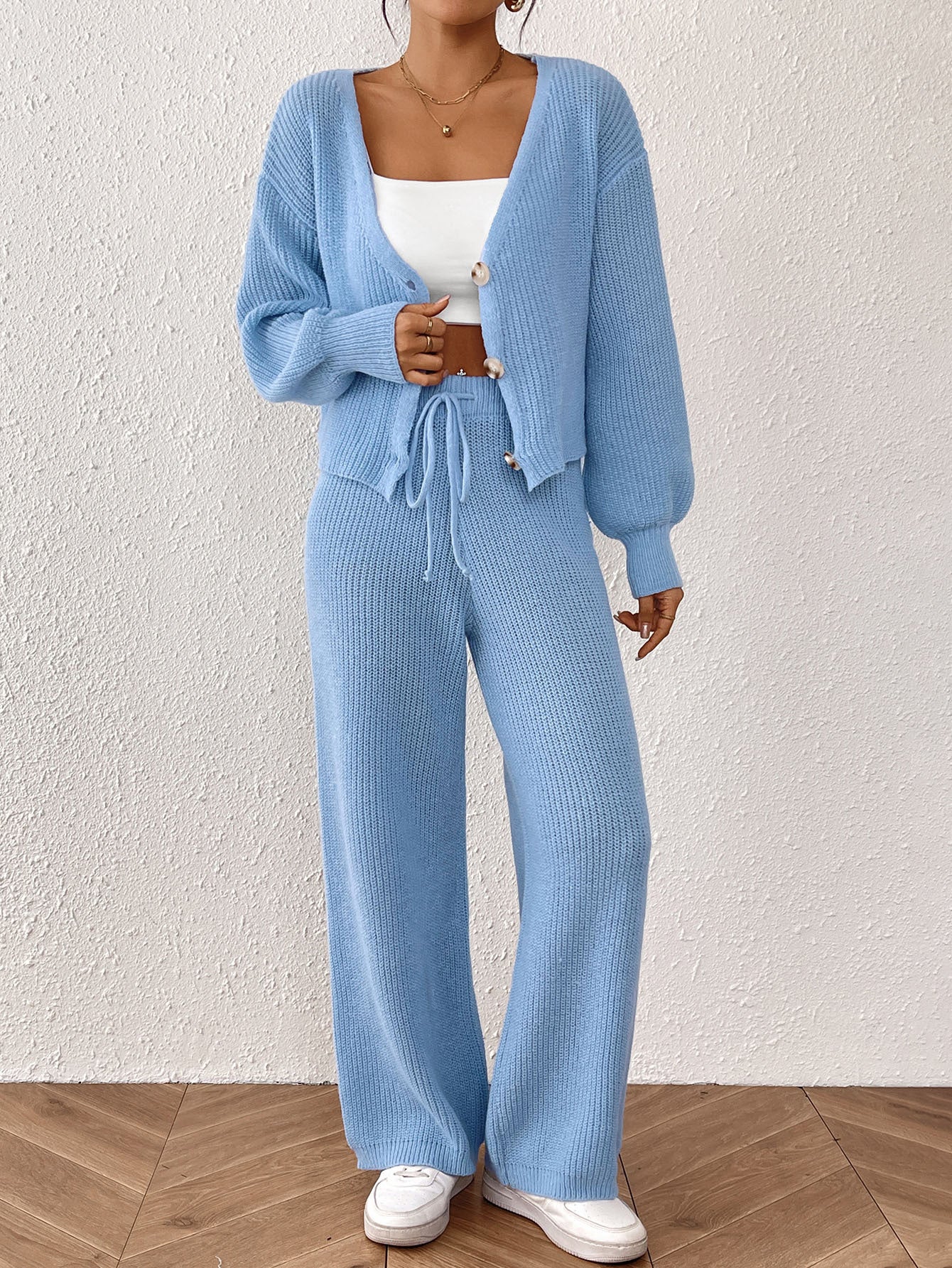 Tenue élégante pour femmes en couleur unie haut court - BMYANY