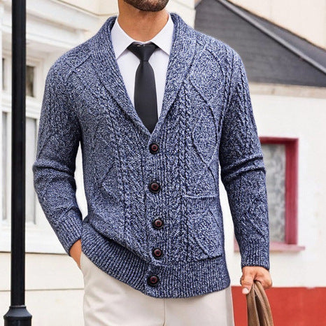 Veste Cardigan Pull Homme Vêtements Décontractés à manches longues - BMYANY
