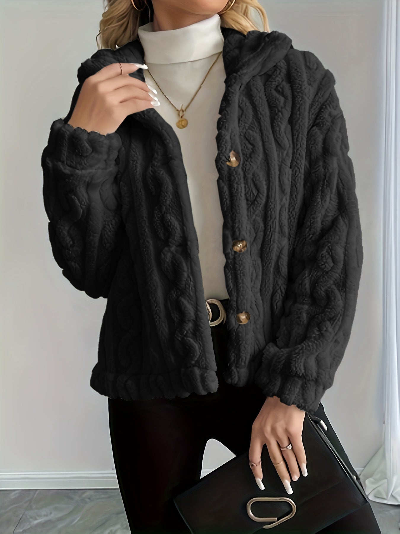 Veste femme chaude en peluche Tendance Confortable - BMYANY