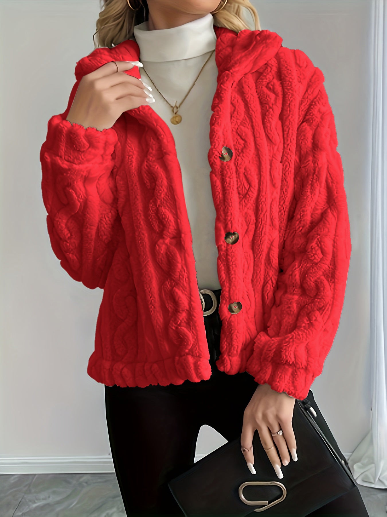 Veste femme chaude en peluche Tendance Confortable - BMYANY
