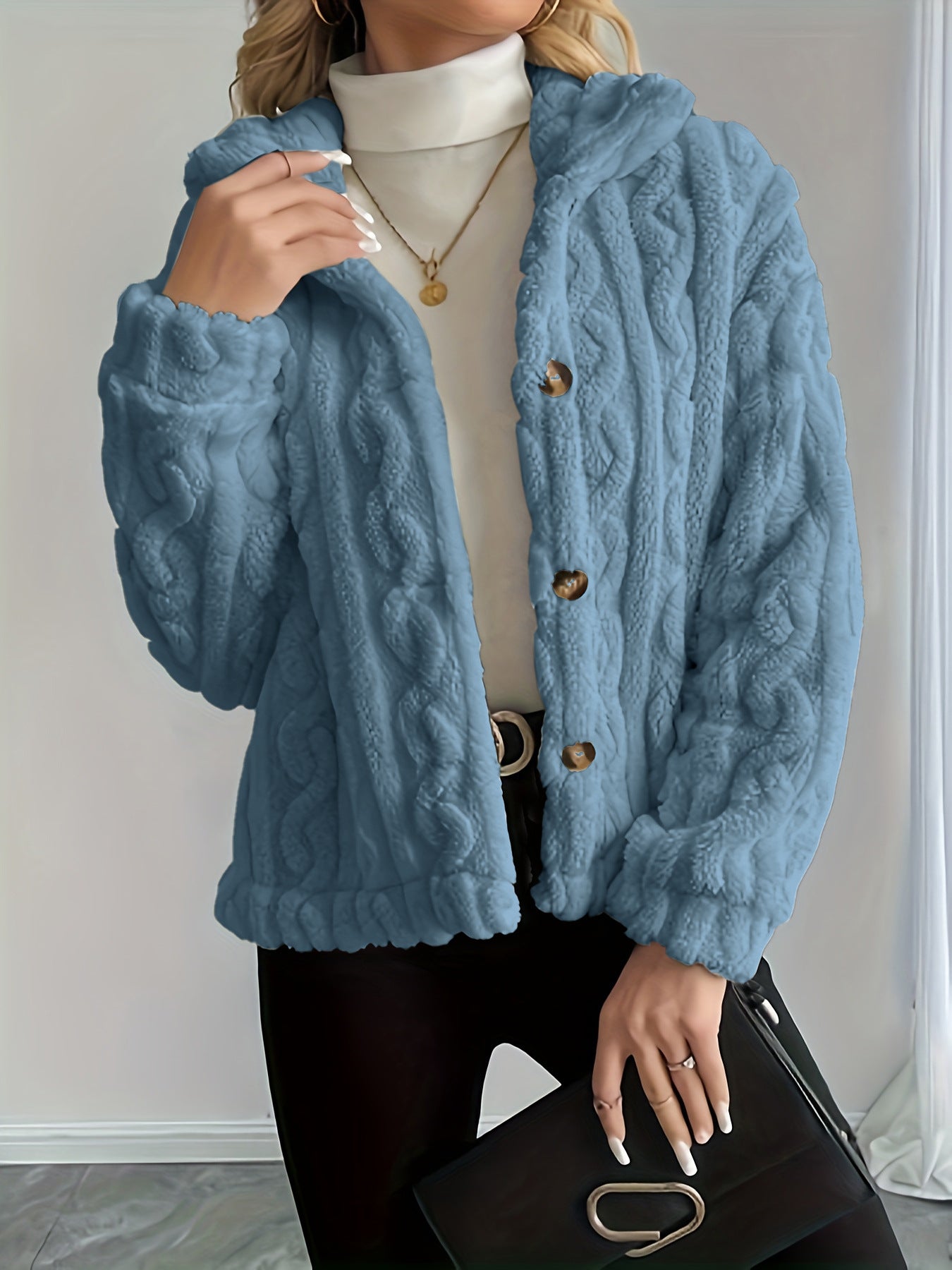 Veste femme chaude en peluche Tendance Confortable - BMYANY