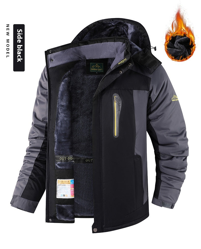 Veste épaisse doublée polaire pour hommes - Manteau d’hiver - BMYANY