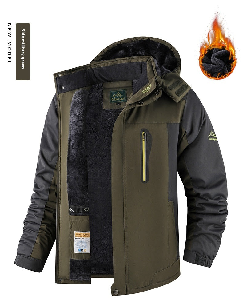 Veste épaisse doublée polaire pour hommes - Manteau d’hiver - BMYANY