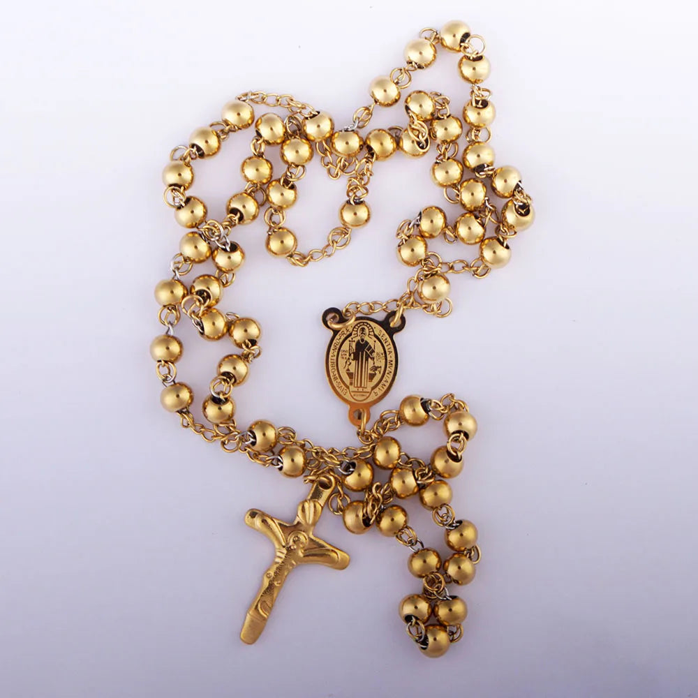 Collier San Benito Acier Inoxydable | Croix St Benito Femme