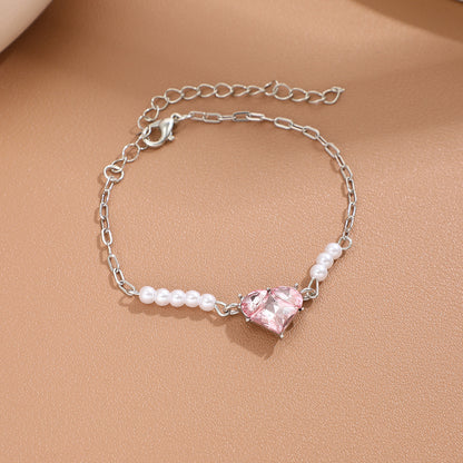 Bracelet rétro Love Pearl pour femme