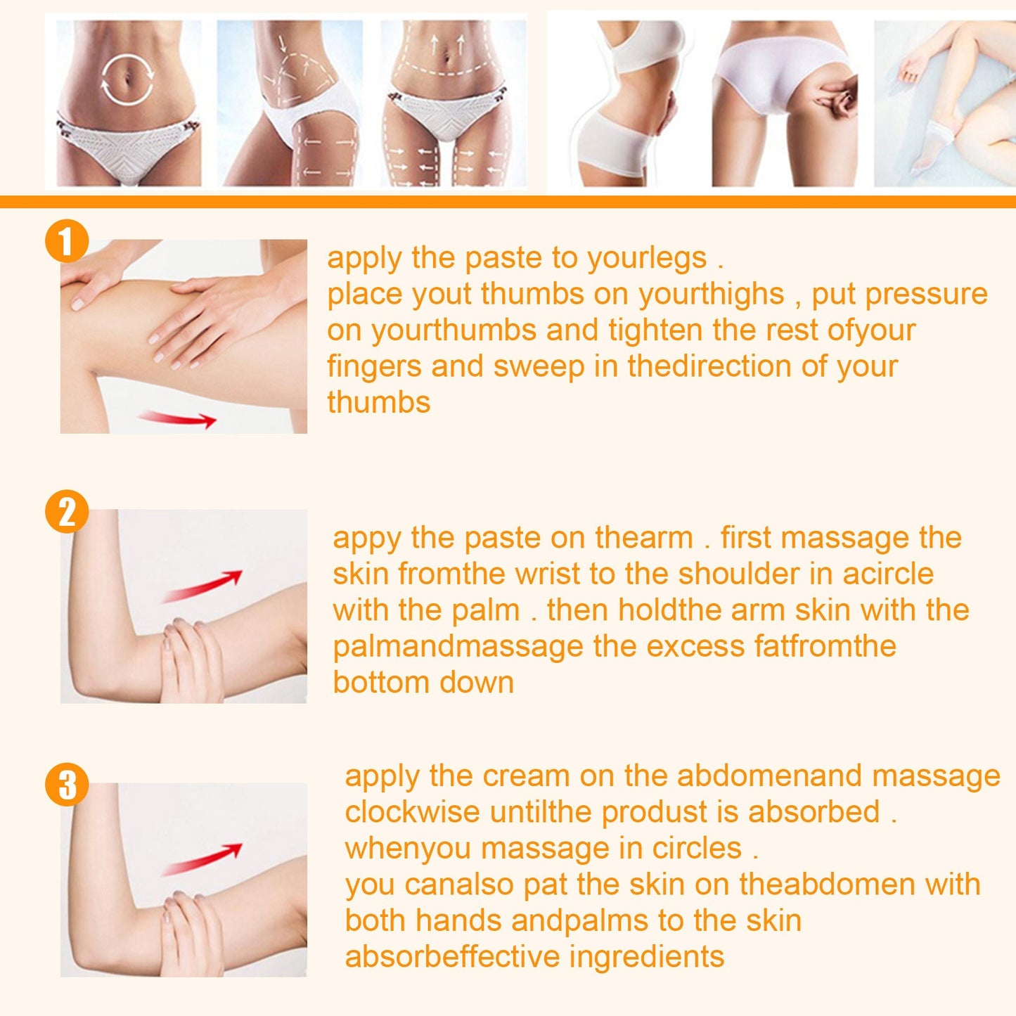 Turmeric Massage Firming Belly Contracting Lifting Body Shaping Cream