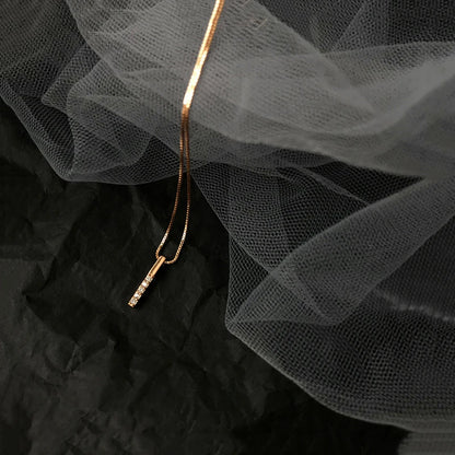 Collier  avec pendentif en argent sterling 925 véritable et zircon pour femme