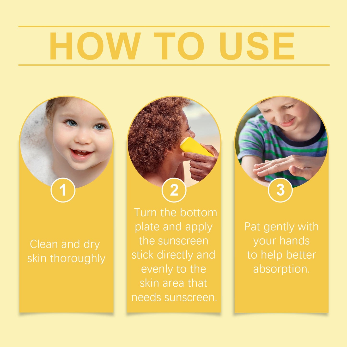 Children's Protective Stick UV Light Refreshing Not Sticky