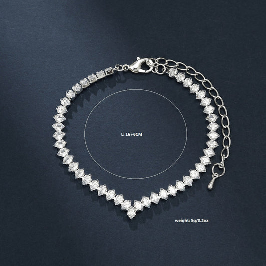 Set Bijoux Mariage Strass | Bracelet Boucles | Motif Cosmique - BMYANY