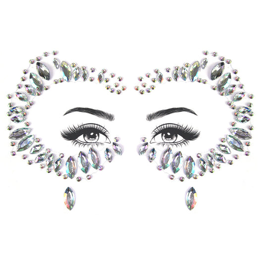 Bâtonnet à Sourcils Diamant - Décoration Visage Strass pour Fête et Mascarade - BMYANY