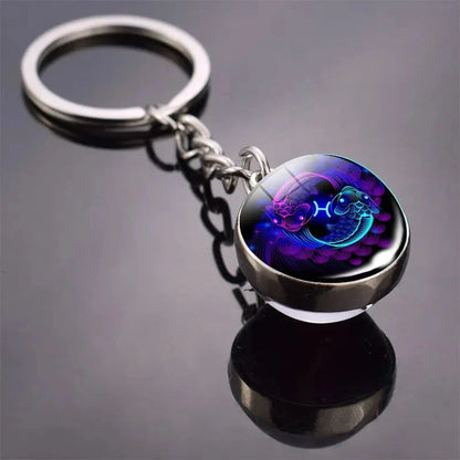 Constellation-zodiac-porte-clé-cadeau-lumineux
