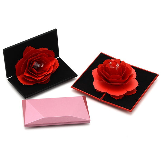 Écrin à Bague Diamant avec Rose Rotative - Cadeau - BMYANY